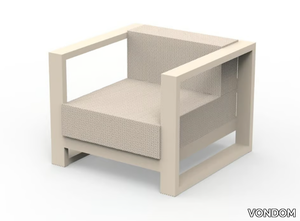 POSIDONIA - Fabric garden armchair with armrests _ VONDOM