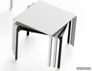 QUARTZ - Square polyamide garden table _ VONDOM