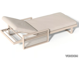 THE FACTORY - Recliner aluminium sun lounger with armrests _ VONDOM