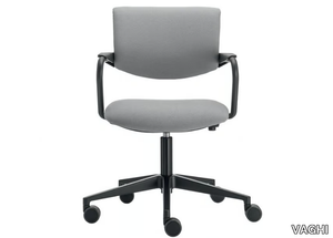 MOREA COMFORT GUEST - Swivel chair with metal structure and fabric seat _ VAGHI