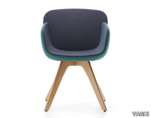 VIVA GUEST - Chair with armrests and beech legs _ VAGHI