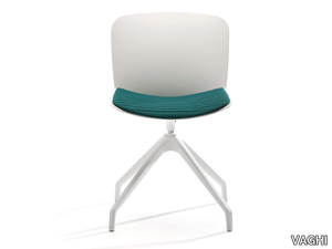 LIBERA - Swivel polypropylene chair with integrated cushion _ VAGHI