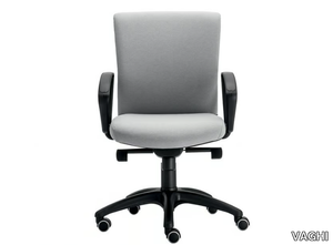 MOREA COMFORT - Swivel upholstered fabric office chair with armrests _ VAGHI