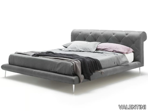 CLIFF - Upholstered leather bed _ VALENTINI