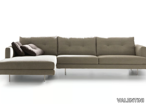 MAXIME - Sectional fabric sofa with chaise longue _ VALENTINI