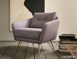 DUKE - Fabric armchair with armrests _ VALENTINI