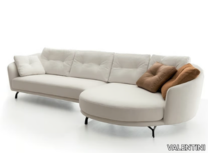 ETHOS - Modular sofa with chaise longue _ VALENTINI