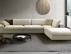 PATRICK - Sectional fabric sofa with chaise longue _ VALENTINI