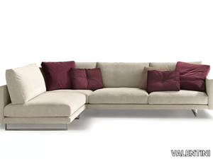 SLIM NEW - Sectional fabric sofa with chaise longue _ VALENTINI