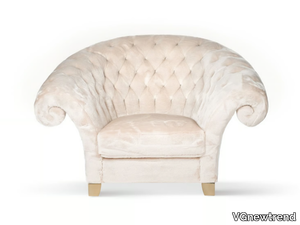 NEW VERSAILLES - Tufted upholstered fabric armchair _ VGnewtrend