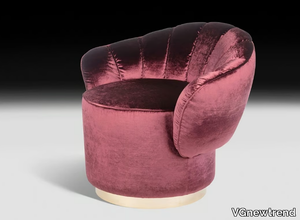 KIDMAN - Velvet easy chair with armrests _ VGnewtrend