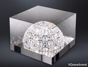 ROMA - Square with light crystal coffee table _ VGnewtrend