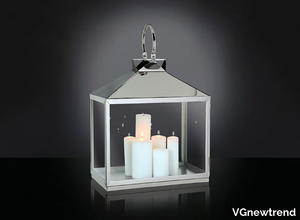 TOP PYRAMID-SHAPED - Glass and steel lantern _ VGnewtrend