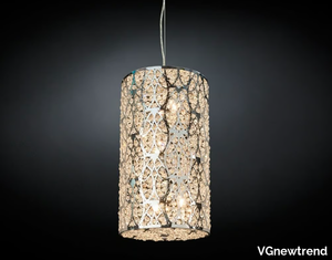 ARABESQUE CILINDRO - Steel pendant lamp with crystals _ VGnewtrend