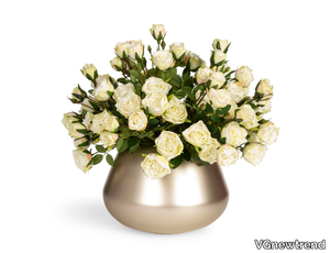 BEAN ROSES - Floral composition with glass vase _ VGnewtrend