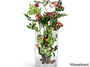 ETERNITY VASE TEAR BERRIES - Floral composition with glass vase _ VGnewtrend