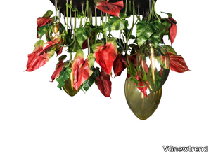 FLOWER POWER ANTHURIUM RED EGGS - LED crystal ceiling lamp _ VGnewtrend