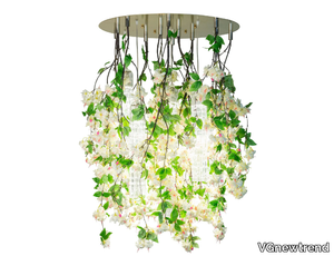 FLOWER POWER CASCADES ROUND - LED Murano glass ceiling lamp _ VGnewtrend