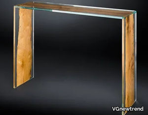 VENEZA - Contemporary style rectangular wooden console table _ VGnewtrend