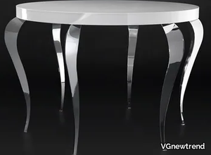 LUIGI - Lacquered round steel living room table _ VGnewtrend