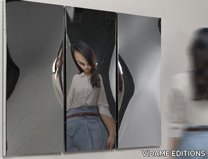 DISTORTING MIRROR 100x45 - Wall-mounted rectangular mirror _ VIDAME EDITIONS