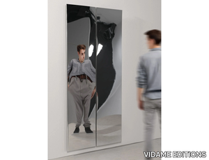 DISTORTING MIRROR 200x45 - Rectangular wall-mounted hall mirror _ VIDAME EDITIONS