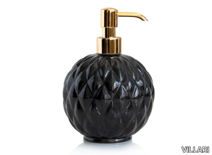 BLACK TIE - Porcelain Bathroom soap dispenser _ VILLARI