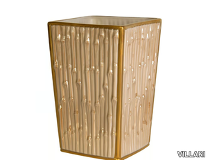 BAMBOO - Porcelain bathroom waste bin _ VILLARI