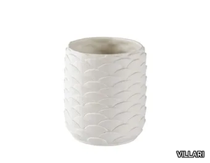 PEACOCK - Countertop porcelain toothbrush holder _ VILLARI