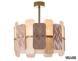 MIKADO - Suspension lamp in Murano glass and porcelain _ VILLARI