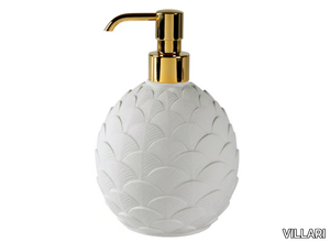 PEACOCK - Porcelain Bathroom soap dispenser _ VILLARI