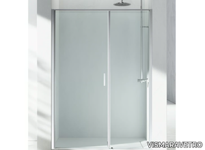 LINEA L2 - Niche rectangular custom tempered glass shower cabin _ VISMARAVETRO