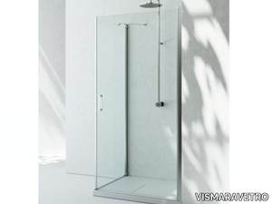 LINEA LA+LF - Corner custom tempered glass shower cabin _ VISMARAVETRO