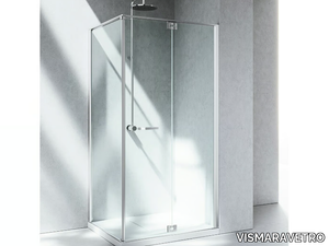 REPLAY RA+RF - Corner custom tempered glass shower cabin _ VISMARAVETRO