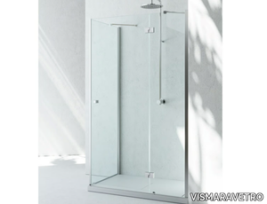 SINTESI SA+SF - Corner custom tempered glass shower cabin _ VISMARAVETRO