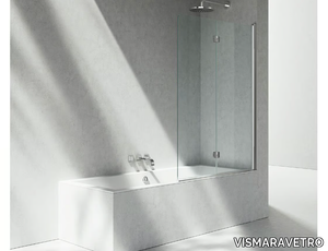 SV - Folding tempered glass bathtub wall panel _ VISMARAVETRO