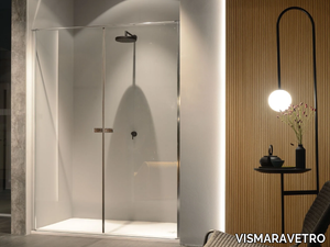 LINK - Niche shower cabin with hinged door _ VISMARAVETRO