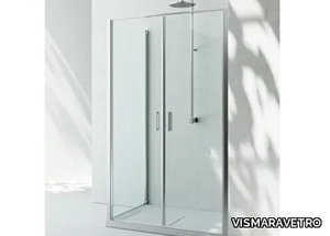 LINEA LB+LG - Corner custom tempered glass shower cabin _ VISMARAVETRO