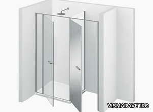 TWIN T41 - Niche shower cabin with storage container _ VISMARAVETRO