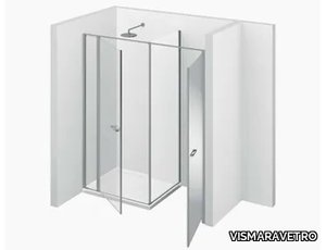 TWIN W41 - Niche custom tempered glass shower cabin _ VISMARAVETRO