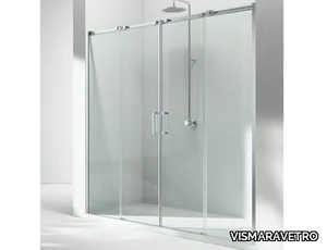 GLISS D4 - Niche rectangular glass shower cabin with sliding door _ VISMARAVETRO