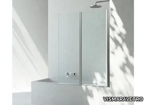 NP - Folding glass bathtub wall panel with folding door _ VISMARAVETRO