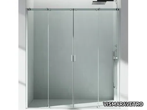 SERIE 8000 C4 - Niche crystal shower cabin with sliding door _ VISMARAVETRO