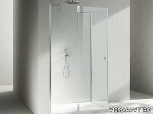 SUPERSINTESI XA+XF - Glass shower cabin with hinged door _ VISMARAVETRO