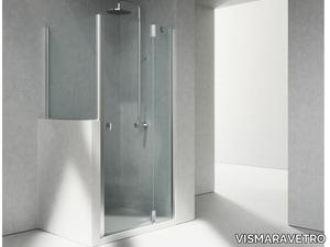 SUPERSINTESI XP+XN - Glass shower cabin with hinged door _ VISMARAVETRO