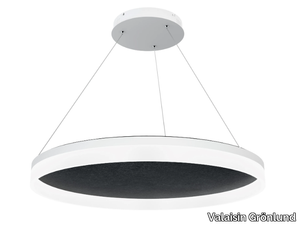 ACOUSTIC CIRCULO - Acoustic wool felt pendant lamp _ Valaisin Grönlund