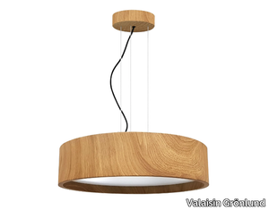 OAK - LED steel pendant lamp with wood effect _ Valaisin Grönlund