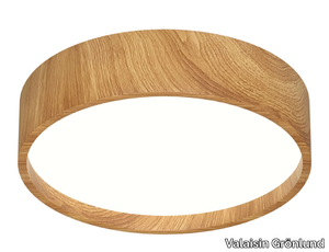 OAK - LED wood-coloured metal ceiling lamp _ Valaisin Grönlund