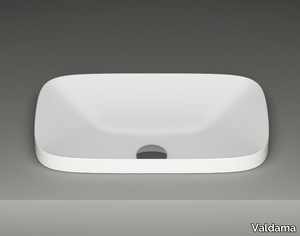 ALVEO - Inset rectangular ceramic washbasin _ Valdama