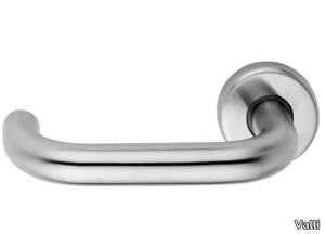 H414 AMBER - Stainless steel door handle on rose _ Valli